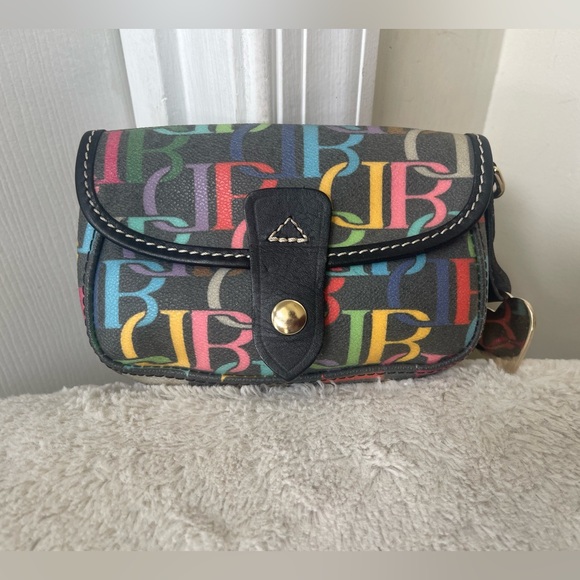Dooney and Bourke Colorful Monogram Pouch - Picture 1 of 11